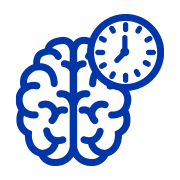 Brain and Clock Icon