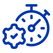 Stopwatch and Gear Icon